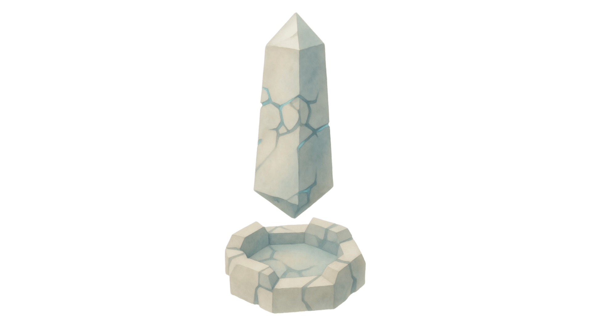 A rune-carved obelisk